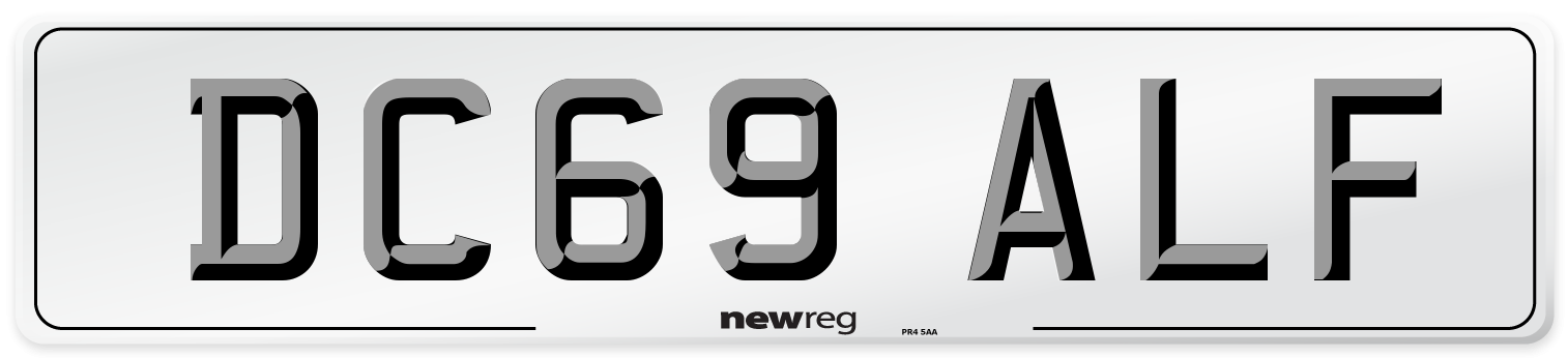 DC69 ALF Number Plate from New Reg